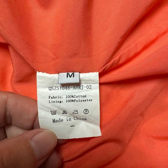 Orange Eyelet Dress - Picture 4 of 4